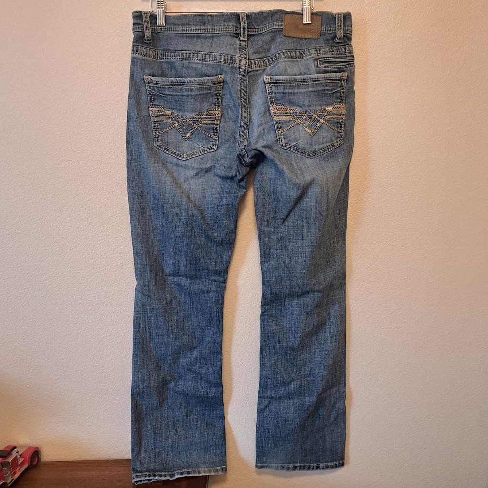 BKE Aiden Straight Leg Jeans Mens 34x30 Medium Wash Blue Denim Stretch